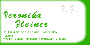 veronika fleiner business card